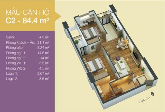 Bán lại 1 số căn hộ giá cực tốt diện tích 90m2, 3 PN chung cư An Bình 1 Building. LH: 0949876492