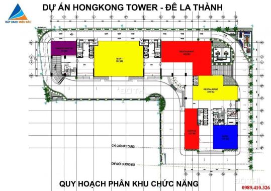 Cho thuê sàn thương mại Hong Kong Tower– Đống Đa (BQL: 0989410326)