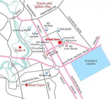 Bán đất mặt tiền đường rộng 60m vào cổng sân bay Long Thành – Chỉ 375tr/nền/100m2