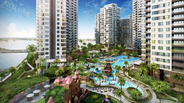 Căn hộ Đảo Kim Cương giá rẻ, 2PN tháp Brilliant, 123,4 m2, view sông Sài Gòn, Bitexco, cầu Phú Mỹ