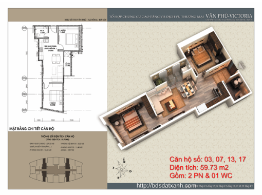 CC cần bán căn nhỏ tầng 38 CC Văn Phú, DT 59,73m2 SĐCC ban công ĐN, giá 1,34 tỷ. LH 0985360690