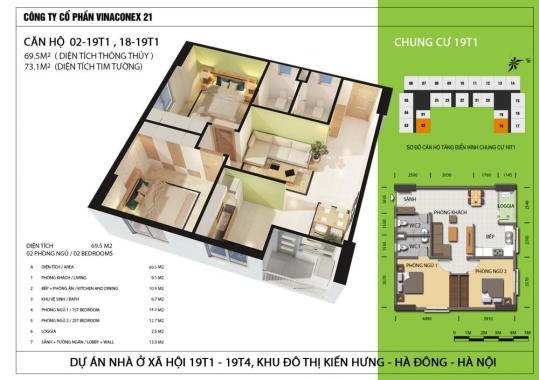 Sở hữu căn hộ chung cư Lucky House Kiến Hưng, Hà Đông, chỉ 13 tr/m2. LH: 0949 935 823