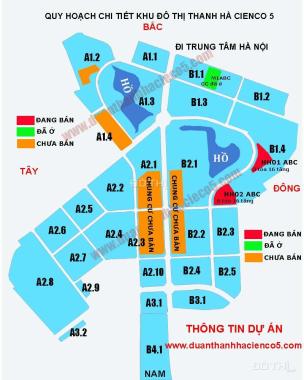 Chính chủ bán căn hộ chung cư khu đô thị Thanh Hà Cienco5 B1.4 HH02-1A -530. LH 0973209988