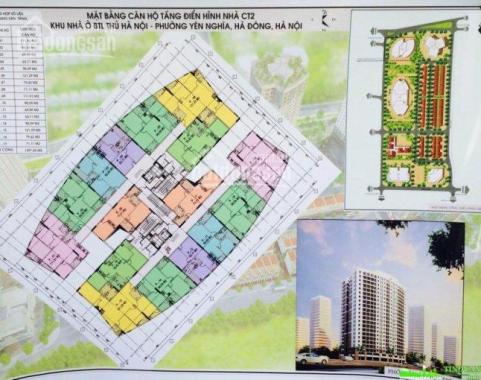 Bán gấp căn hộ chung cư CT2 Yên Nghĩa, DT 63.66m2, giá 11 tr/m2, bao sang tên LH: 0971866612