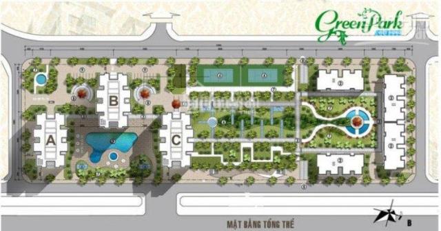 Chỉ với 500tr sở hữu căn hộ cao cấp Green Park CT15 khu đô thị Việt Hưng, có bể bơi, sân tennis