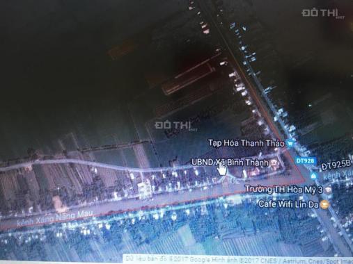 Bán đất mặt tiền lộ giới 12m (đường xã Bình Thành thông ra chợ Cầu Sáng kinh cùng)