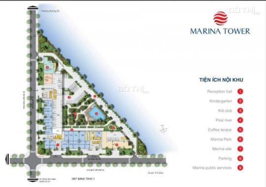 Mở bán căn hộ Marina Tower ngay sát BV Hạnh Phúc. Giá tốt nhất khu vực 639tr/căn