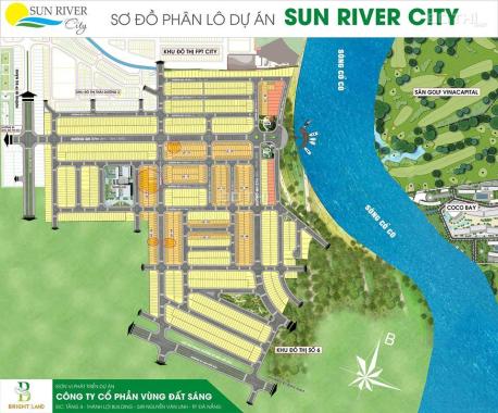 Đất nền biệt thự 171m2 view sông dự án Sun River City
