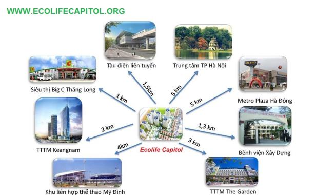 Cho thuê sàn văn phòng Ecolife Capital 58 Lê Văn Lương 100m2, 140m2, 160m2, 504m2