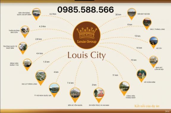Bán suất ngoại giao liền kề, biệt thự Louis City Đại Mỗ (lh 0985.588.566).