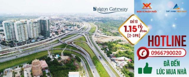 Dự án Sài Gòn Gateway, mặt tiền Song Hành, Xa Lộ Hà Nội, chỉ 1,15 tỷ sở hữu ngay căn 2 PN