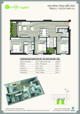 Cần bán gấp căn hộ dự án Ecolife Capitol 58 Tố Hữu