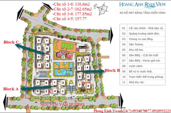 Bán căn hộ Hoàng Anh Gia Lai Quận 2. Căn 3PN, DT 138m2, giá rẻ nhất khu vực, LH 0902523396