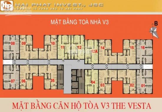 Bán căn hộ 66.9m2 căn đẹp nhất dự án V3 Prime The Vesta Phú Lãm - Hà Đông giá chỉ từ 14.5tr/m2