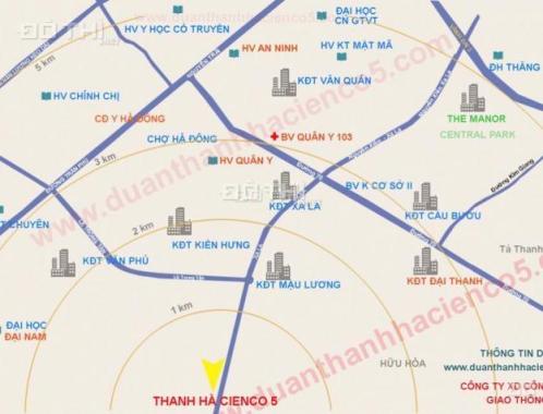 Sàn BĐS Mường Thanh (mở bán) tổ hợp chung cư HH01, HH02 thuộc dự án Thanh Hà Cienco 5: 0964933835