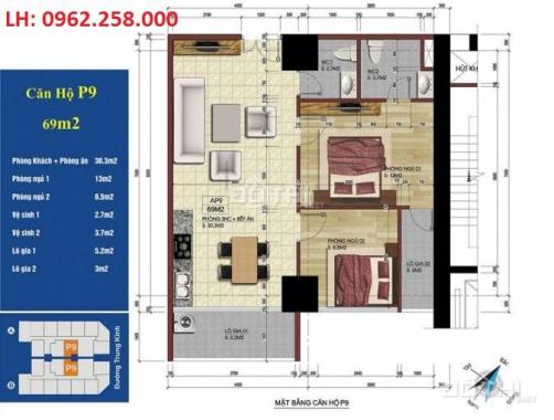 Danh sách các căn hộ bán tại dự án Central Field 219 Trung Kính, MS Bảo Anh 0962.258.000