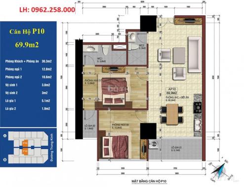 Danh sách các căn hộ bán tại dự án Central Field 219 Trung Kính, MS Bảo Anh 0962.258.000