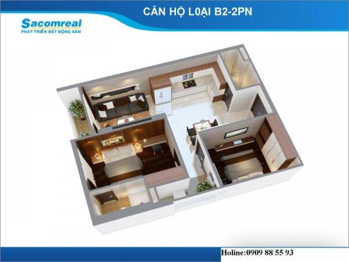 Bán căn hộ Carillon 5, Q Tân Phú, TT chậm, TK căn hộ cực đẹp. LH: 0903 73 53 93