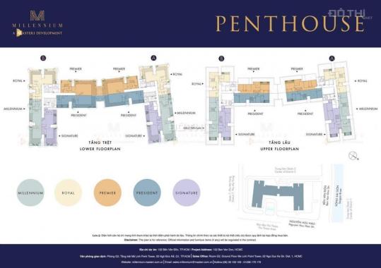 Suất nội bộ 10 căn penthouse Millennium đẳng cấp view sông Bến Nghé, ck 8% từ cdt: 0906 826 278