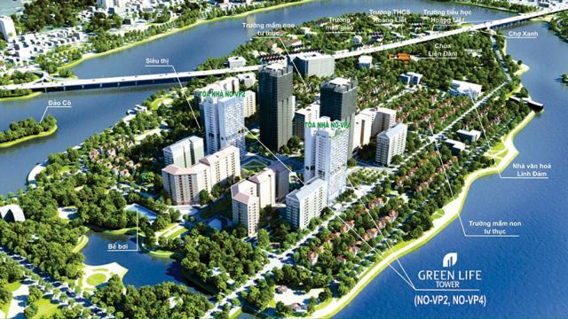 Bán gấp căn hộ DT 107.59m2, 3PN, 2WC tầng 18 tòa chung cư VP4 bán đảo Linh Đàm, view hồ Linh Đàm