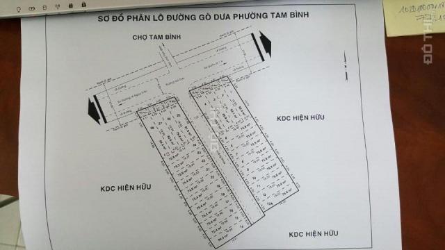 Bán lô đất khu mặt tiền đường Gò Dưa chợ Tam Bình. giá 33 triệu/m2, LH 0909754724 & 0972067272