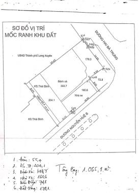 Bán hoặc cho thuê đất 2 mặt tiền tại trung tâm TP Long Xuyên