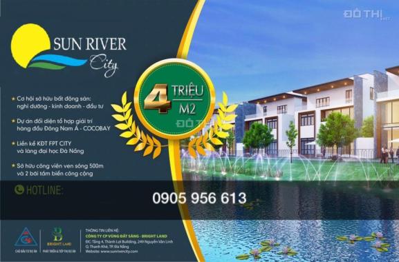 Sun River City đất BT ven sông, biển cho cuộc sống tiện nghi bên FPT City Đà Nẵng từ 4 tr/m2