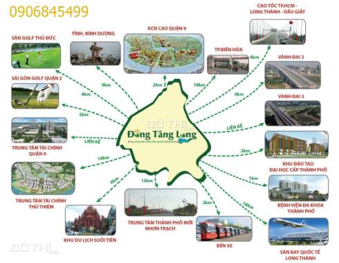 Đông Tăng Long khu đô thị bậc nhất diện tích 8x21m, giá: 16 tr/m2 đã bao gồm VAT. Hướng Nam view CV