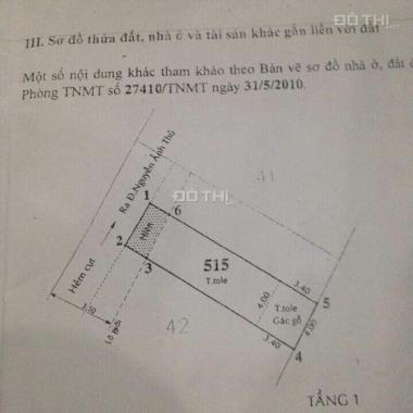 Nhà SH riêng, chính chủ Nguyễn Ảnh Thủ, Q12, DT 64m2 cần bán(có thương lương)