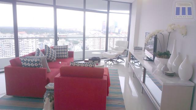Cho thuê căn hộ City Garden 145m2, 4 phòng ngủ, nội thất cao cấp, 36.4 triệu/tháng, 01203967718