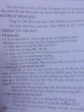 Bán nhà 43/38 Đỗ Thừa Luông, P. Tân Quý, Q. Tân Phú, vị trí đẹp, tiện kinh doanh