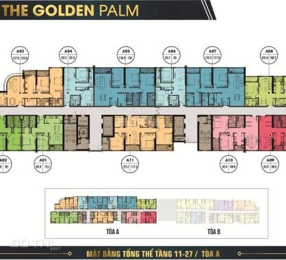 Bán suất ngoại giao chung cư Golden Palm tầng đẹp, giá gốc từ CĐT, CK 9%, vay 70%. 0985 443 443