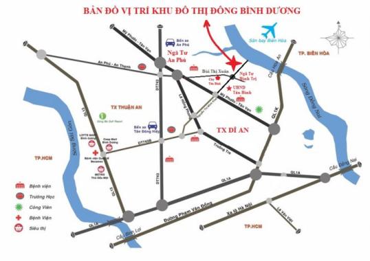 Bán đất dự án Đông Bình Dương tại thị xã Dĩ An