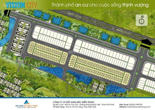 Mở bán dự án có tính thanh khoản tốt nhất tại Huế, Vision City, đặt chỗ giá chỉ từ 3.7 triệu/m2