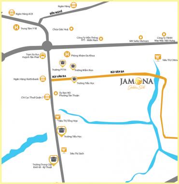 Nhà phố quận 7 giá rẻ sang trọng, Sacomreal mở bán Jamona Golden Silk