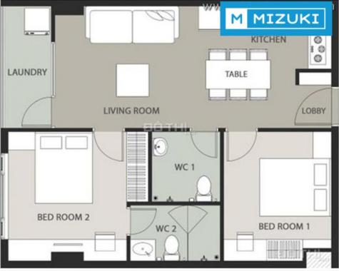 Cho thuê căn hộ F.Home mới 100%, full nội thất, thiết kế hiện đại. LH BĐS Mizuki: 0942326060