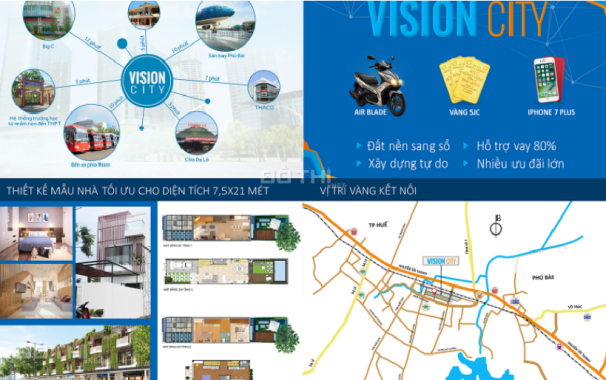 Đất nền xây dựng tự do tại dự án Vision City, Huế