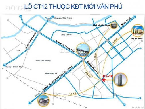 Chung cư CT12 Văn Phú, Hà Đông, giá 1,2 tỷ/căn dt 66m2 bao sổ, hỗ trợ thêm gói nội thất 50tr