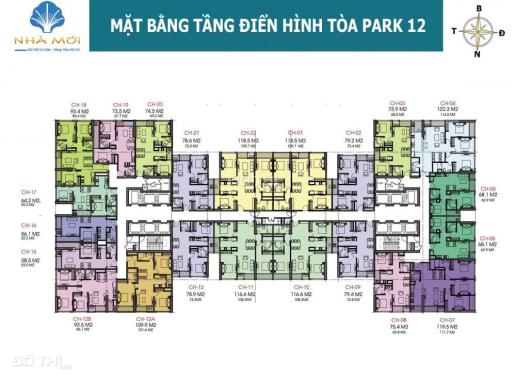 Bán cắt lỗ nhanh căn hộ 2PN sáng tầng trung tòa Park 12 Times City giá 3.25 tỷ (Bao phí)
