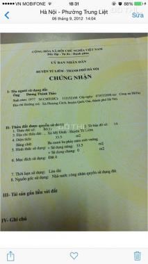 Bán đất thổ cư 33.5m2, 1.65 tỷ, hướng Tây Bắc, tại Đình Thôn, Mỹ Đình 1, Nam Từ Liêm
