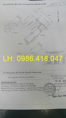 Bán nhà trong hẻm xe hơi Lê Đức Thọ, DT 3x14m, 1 trệt, 2 lầu, giá 2.8 tỷ