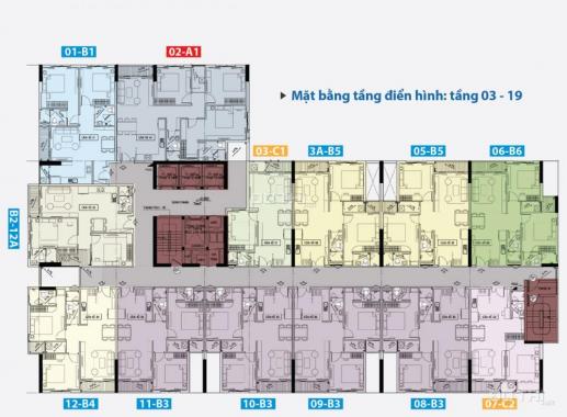 Thanh lý 3 căn nội bộ Carillon 5, tầng cao hướng T-N, MT Lũy Bán Bích, 1,7 tỷ/2pn, 70m2