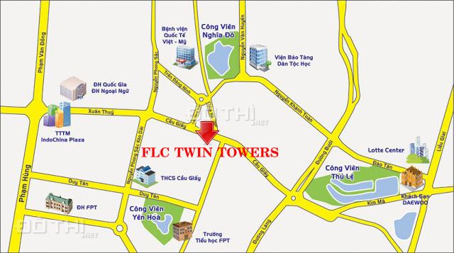BQL FLC Twin Towers 265 Cầu Giấy cho thuê sàn thương mại làm văn phòng, siêu thị