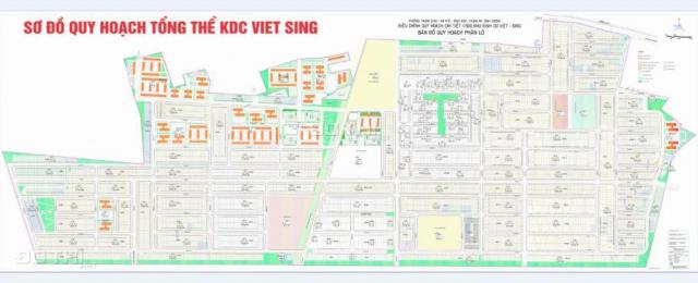 Bán đất tại dự án khu đô thị VSIP 1 mới, Thuận An, Bình Dương, DT 80m2, giá 1.44 tỷ. 0962 068 337