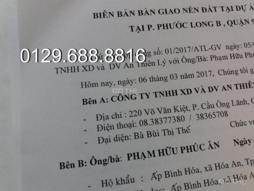 Chính chủ bán đất nền tại dự án An Thiên Lý, Quận 9. Diện tích 85m2, 0129.688.8816