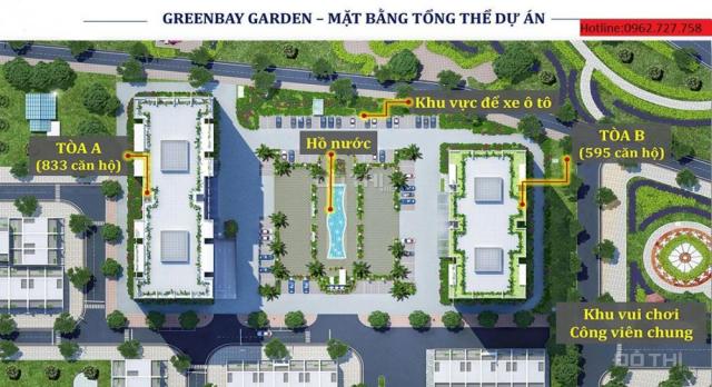 Căn hộ chung cư Green Bay Garden, giá chỉ từ 536 triệu, đầu tư sinh lời cực hấp dẫn