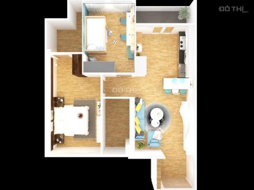 Bán căn hộ 2 phòng ngủ tầng 20, giá dưới 1.4 tỷ tại TP Vũng Tàu 