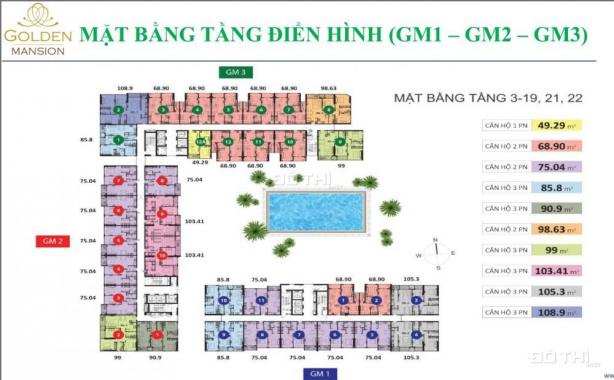 Cập nhật ngày 23/02/18: Tổng hợp các căn hộ Golden Mansion, Phú Nhuận chuyển nhượng lại giá rẻ