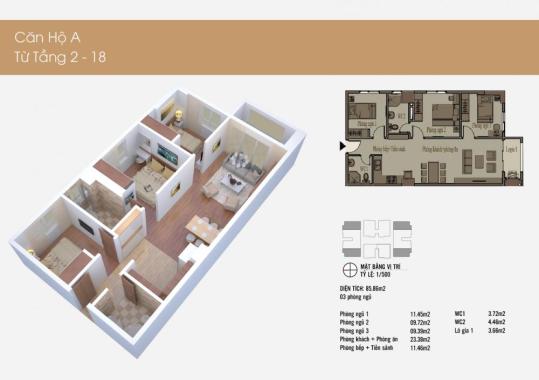 Đón tết cùng Trương Định Complex lựa chọn căn hộ đẹp 3PN, 85m2, 102m2, 119m2