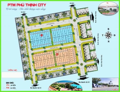 Bán đất mặt tiền dự án phố thương mại Phú Thịnh City